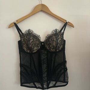 Victoria’s Secret Black Lace Bustier